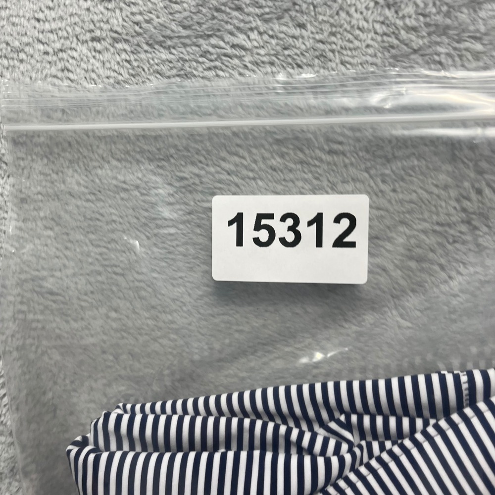 Peter Millar Summer Comfort Polo Shirt Mens XL Navy White Stripe Sodexo Charity - Picture 9 of 10